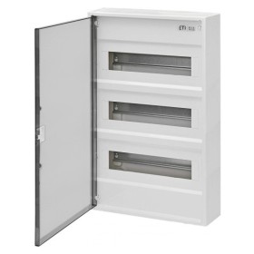 Трехрядный наружный электрощиток ETI 001100245 ACT 36 PO 36+6 с белой дверцей