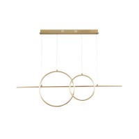 Підвісний світильник, люстра Goldlux 331809 Laura LED 1x42W 4000K 4800Lm IP20 золотий