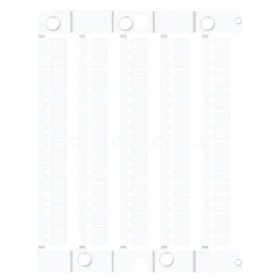 Маркировочная пластина ETI ES-TAP6715W 67х15мм 6шт ПВХ белая под шильд (3903306)