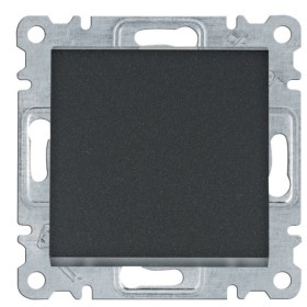 Перехресний вимикач Hager WL0033 Lumina 10АХ/230В (чорний)