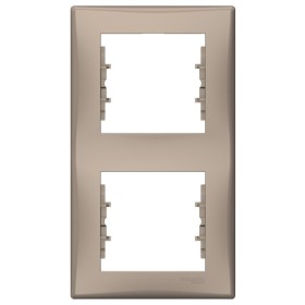 Двопостова вертикальна рамка Schneider Electric Sedna SDN5801168 (титан)