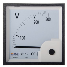 Вольтметр Аско-Укрем 300В АС 96х96мм (А-96-6) (A0190010095)