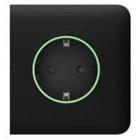 Центральна панель розумної розетки Ajax 52807.163.BL SideCover Smart для OutletCore чорна (38780)