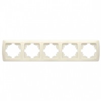 П'ятимісна рамка горизонтальна VIKO Carmen кремова