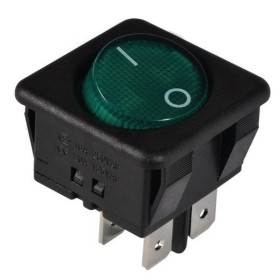 Переключатель TNSy KCD2-10-201 G/B круглый зеленая (TNSy5500800)