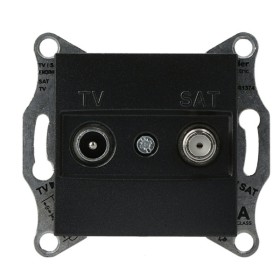 Розетка TV-SAT оконечная без рамки антрацит Asfora, EPH3400171