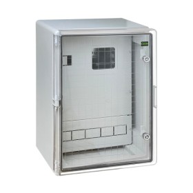Бокс монтажний пластиковий СКІМ під 3ф.ліч 17мод. 400х600х200 IP65 прозора дверка ( С10702007 )