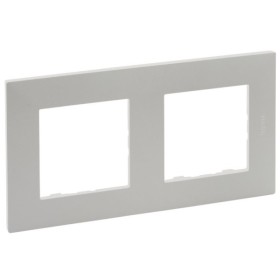 Рамка 2-постовая Legrand Niloe Step жемчужный (863692)