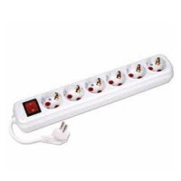 Подовжувач Sokol на 6 гнізд з заземленням та вимикачем 3м (7.5.1.165696)