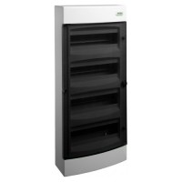 Настінний модульний щиток NOARK PNS 48T прозорі дверцята 4x12м IP40 (101503)