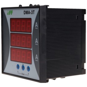 Трифазний щитовий амперметр F&F DMA-3T 230В
