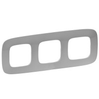 Рамка тримісна Legrand Valena Allure алюміній