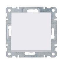 Вимикач 1-клавішний, перехресний, WL0030 Lumina-2, білий, Hager