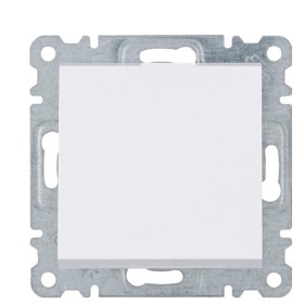 Вимикач 1-клавішний, перехресний, WL0030 Lumina-2, білий, Hager