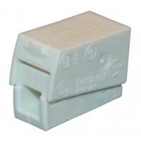 Клема 224-122 для підключення світильників на 2 вхідні провідники 1,0-2,5 мм2, з пастою, WAGO