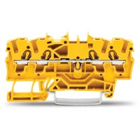 Прохідна клема Wago 2000-1406 Topjob S (жовта)