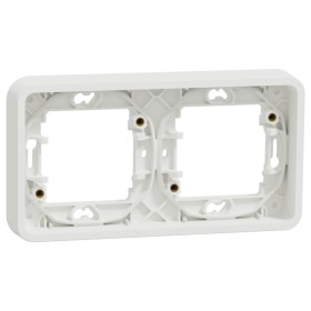 Горизонтальная 2-постовая рамка Schneider Electric MUR39101 IP55 (белая)