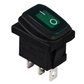 Переключатель TNSy KCD1-2-101WN G/B с подсветкой IP65 зеленый (TNSy5500694)