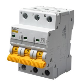 Автоматичний вимикач UEC SB-M8 3P 16A C 4,5кA (MCB45-3-016-C)
