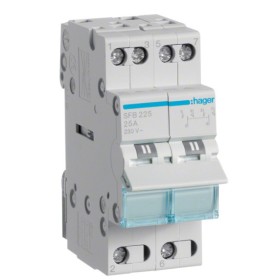 Перемикач Hager SFB225 I-0-II 2P 25А/230В 2м