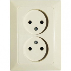 Розетка NE-AD ARAS 93-111-02 кремова