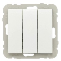 Триклавішний вимикач Logus 21088 TBR 10АХ 250В білий