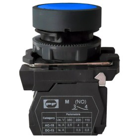 Кнопка Promfactor FP5-AA61 1NO синя (FP5-AA61)