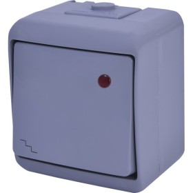 Вимикач прохідний Eti Hermetics VHE-3L-SR IP54 з підсвічуванням сірий (4668068)