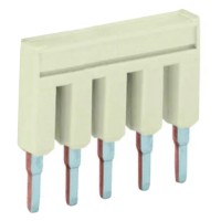 Пятиконтактная вжимаемая перемычка Wago 2000-405 (серая)