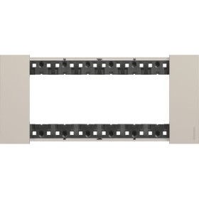 Рамка на 6 модулей Bticino Living Now KA4806KM (итальянский стандарт) песочная