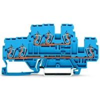 Трипровідна прохідна N клема Wago 870-534 (синя)