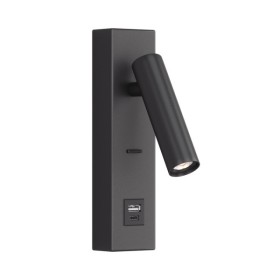 Бра, настенный светильник Kloodi WA-PORTO 200 3K BK Led 1x3W 120Lm IP20