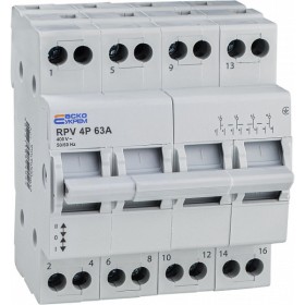 Выключатель-разъединитель Аско-Укрем (І-0-ІІ) RPV 4P 63A (A0010220013)