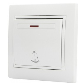 Кнопка звонка Аско-Укрем Fl с подсветкой (ВВдсб10-1-FL-W)