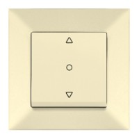 Переключатель для жалюзи Meridian, 1-клавишный, кремовый