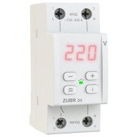 Реле напруги Zubr D2-50 red 50А із червоною індикацією