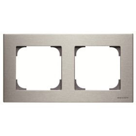 Двомісна рамка ABB Sky 2CLA857200A1401 8572 AI (сталь)