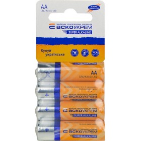 Батарейка лужна Аско-Укрем AА.LR6.SC4 (вакуум 4шт)