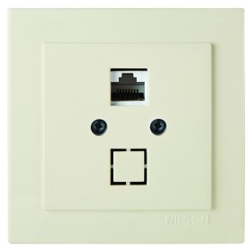 Розетка Nilson Touran кремова комп'ютерна CAT5e RJ45 ( 24121044 )