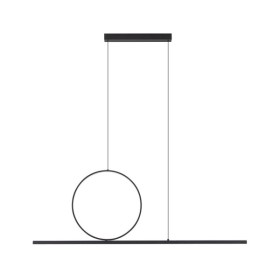 Подвесной светильник, люстра Nowodvorski 11879 Lineo LED 2x39W 3000K 1500Lm IP20 черный