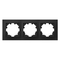 Рамка EL-BI VEGA чорна мат 3-на ( 510-014800-227 )