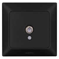 TV розетка NE-AD ARAS 93-124-45 чорна