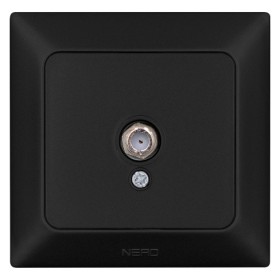 TV розетка NE-AD ARAS 93-124-45 чорна