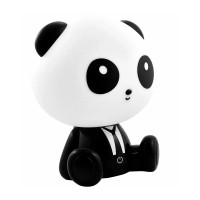 Настольная лампа с аккумулятором Goldlux 327215 Panda LED 1x2.5W 3000K 59Lm IP20 черная
