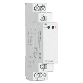 Реле контролю напруги TOSUNlux TRV8-05/M265 L1-L2-L3-N 127В-265В 2%-20% АС1 250В/DC24В 0,1-10сек 10А 2 контактні групи (6940151001010)