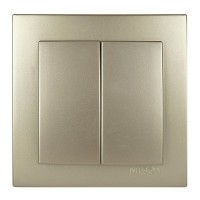 Вимикач Nilson Touran золото 2кл ( 24151003 )