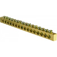 Нулевая шина Аско-Укрем 6x9 на 16 отверстий (A0150120069)