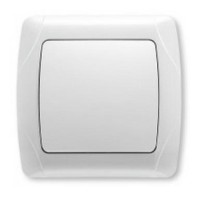Вимикач 1-клавішний білий VIKO Carmen
