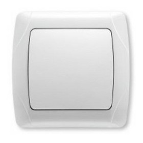 Вимикач 1-клавішний білий VIKO Carmen