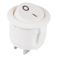 Переключатель TNSy KCD1-5-101 W/W круглый белый (TNSy5500716)